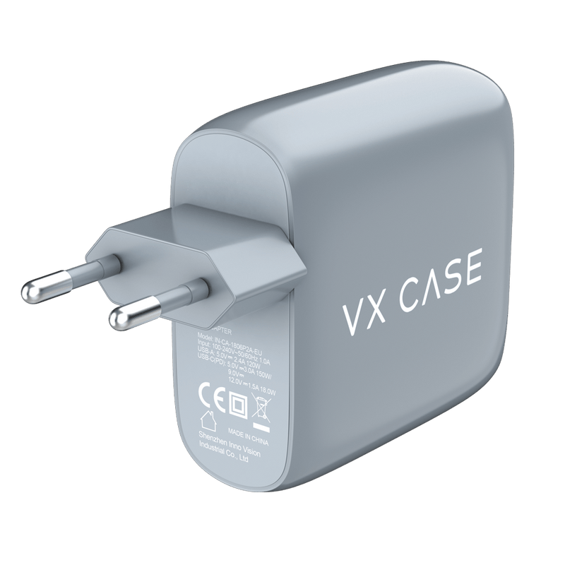 Carregador de Parede Turbo com 1 portas USB + 2 Tipo-C